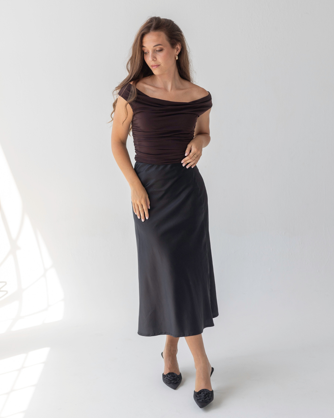 The Sophia Top | Chocolate