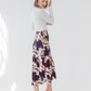 Pleated Skirt | Autumnal Print