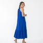 Casual Cobalt Blue Halterneck Dress