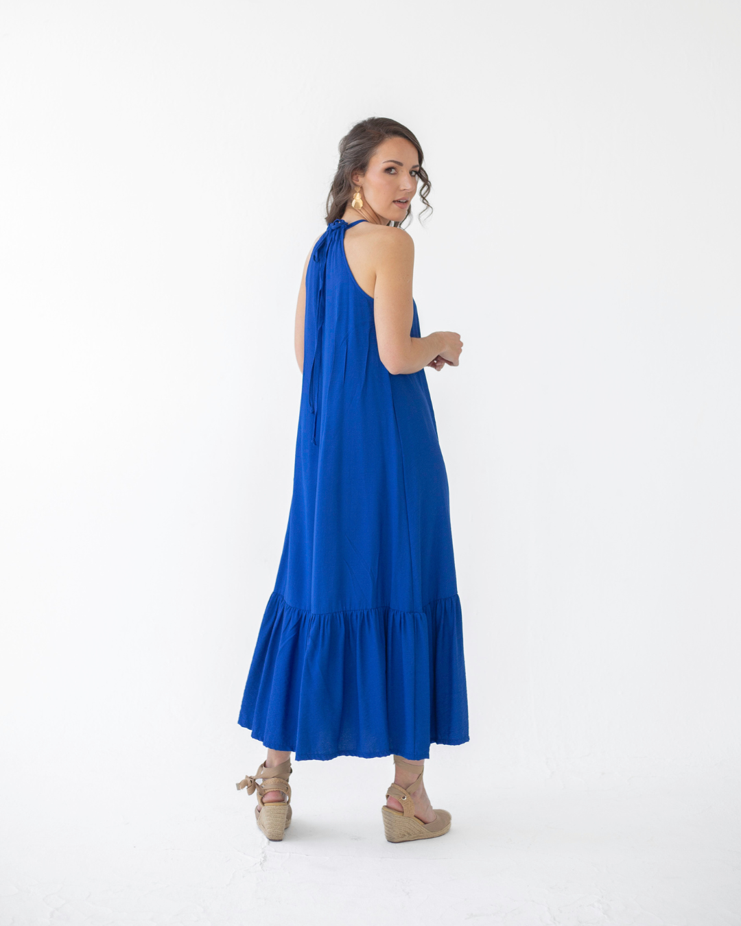 Cobalt blue casual dress hotsell