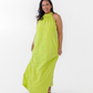 Chartreuse Halterneck Dress