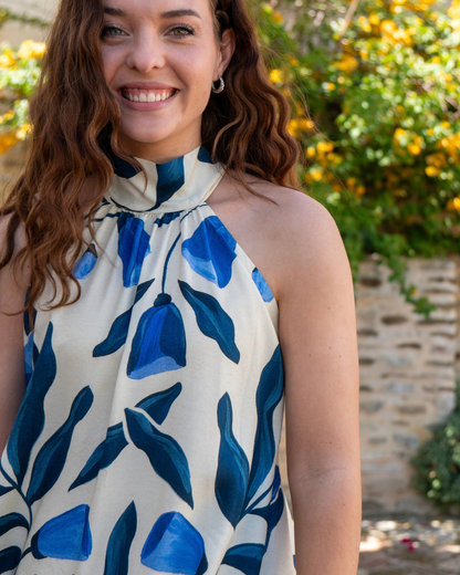 The Celeste Halter Dress