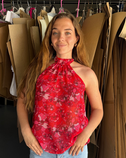 The Festive Halterneck Blouse