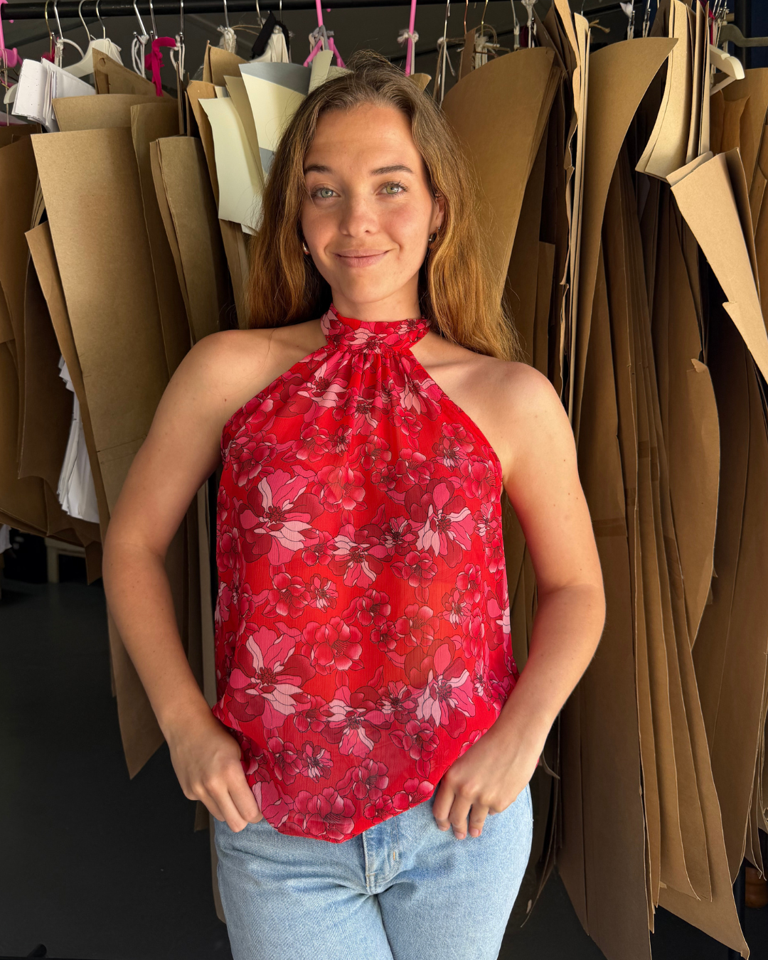 The Festive Halterneck Blouse