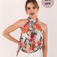 Spring Florals Halterneck Blouse