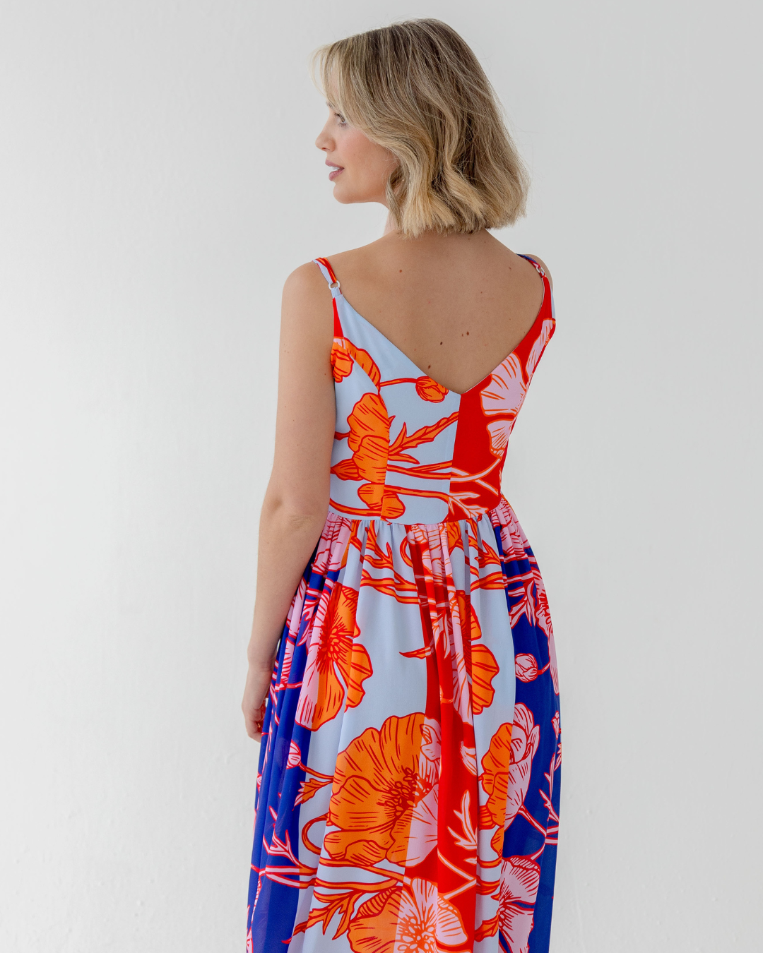 Azure Print Midi Dress | Flikker x Seen