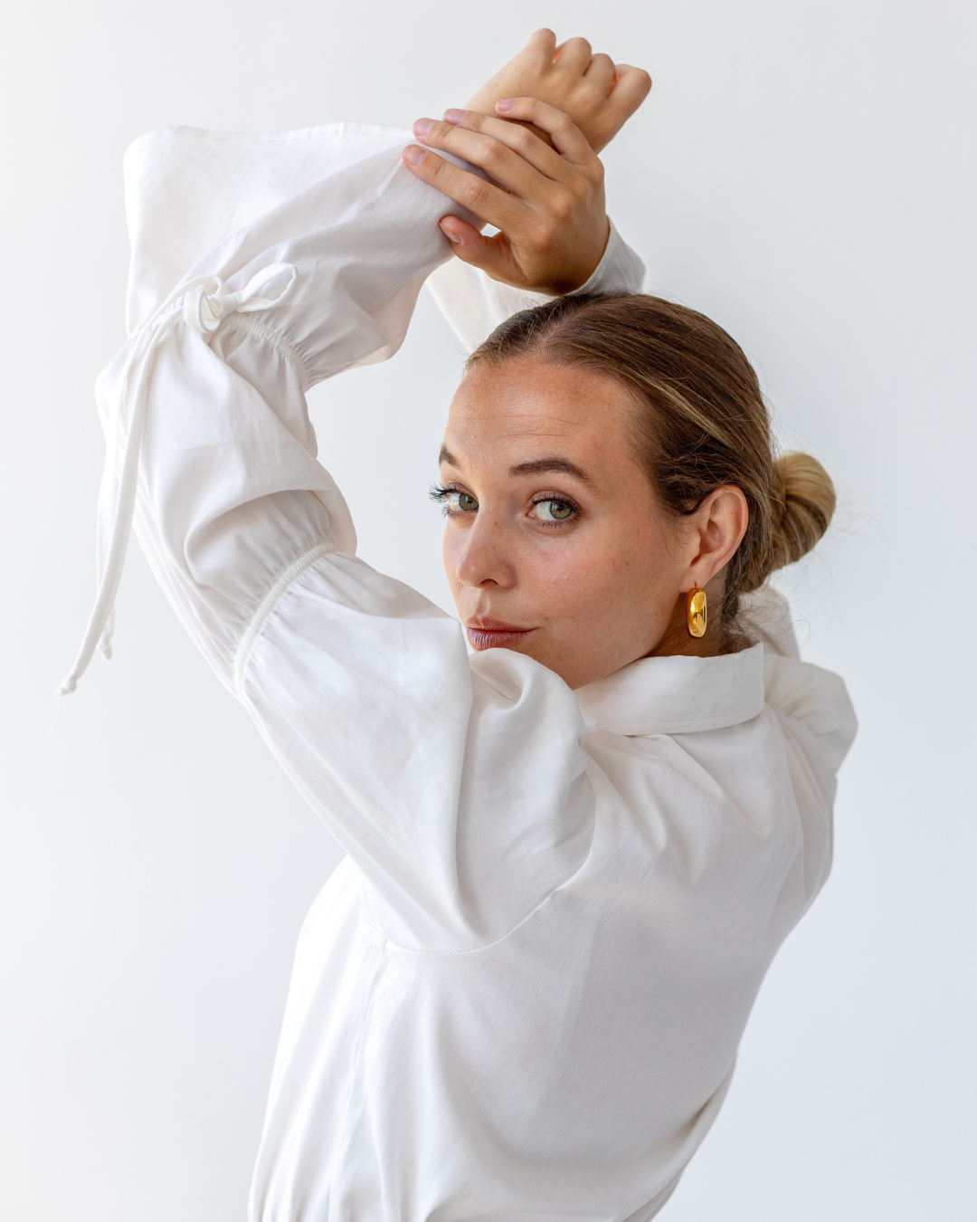 Virago Sleeve Button Up Blouse | Ivory