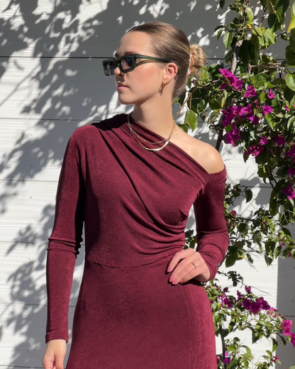 Asymmetric One Shoulder Dress