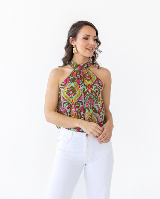 The Maya Halterneck Blouse