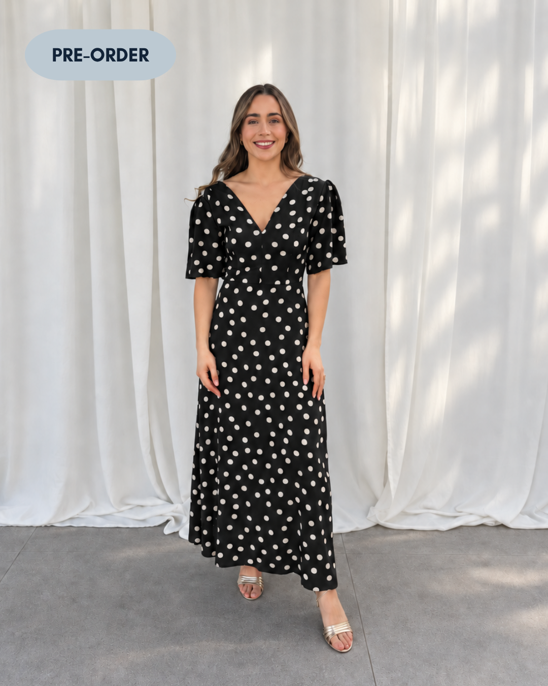 PRE ORDER: The Noir Polka Pop Dress