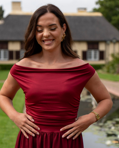 The Sophia Dress | Burgundy