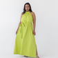 Chartreuse Halterneck Dress