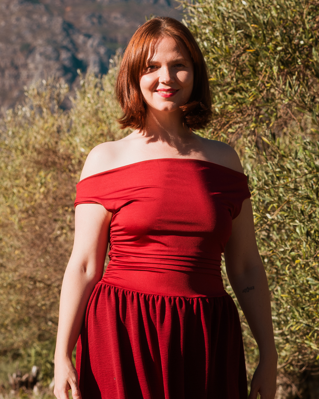 The Sophia Dress | Burgundy