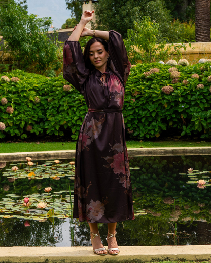 The Willow Dress | Dark Floral