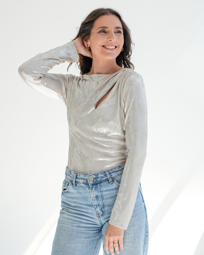 Long Sleeve Sparkle Top