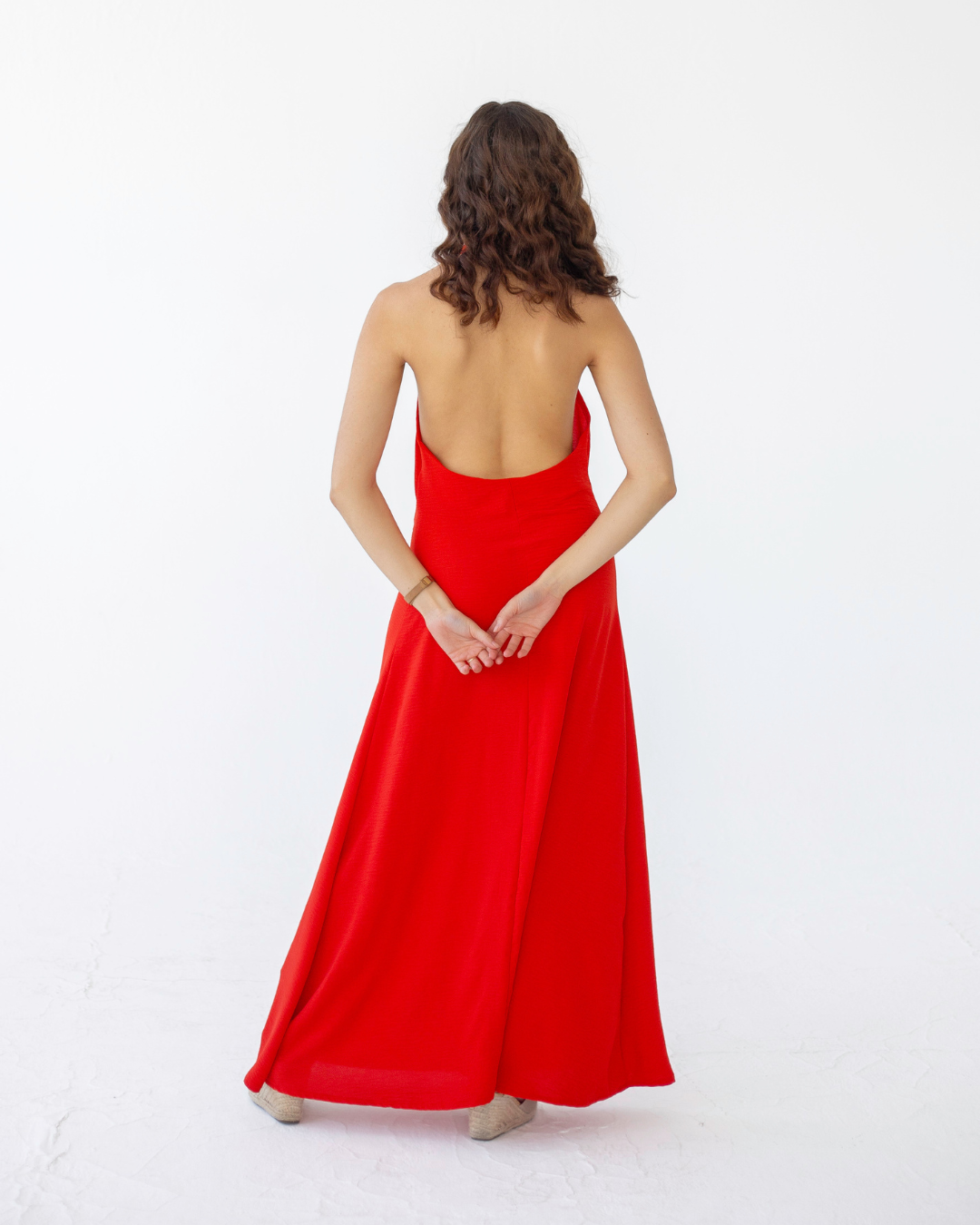 Low Back Halterneck Dress