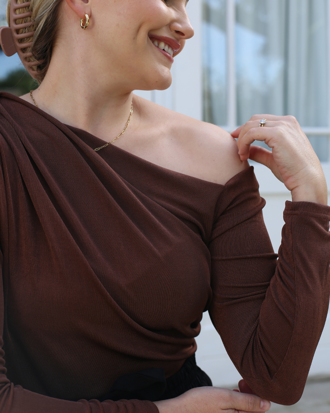 Asymmetric One Shoulder Top