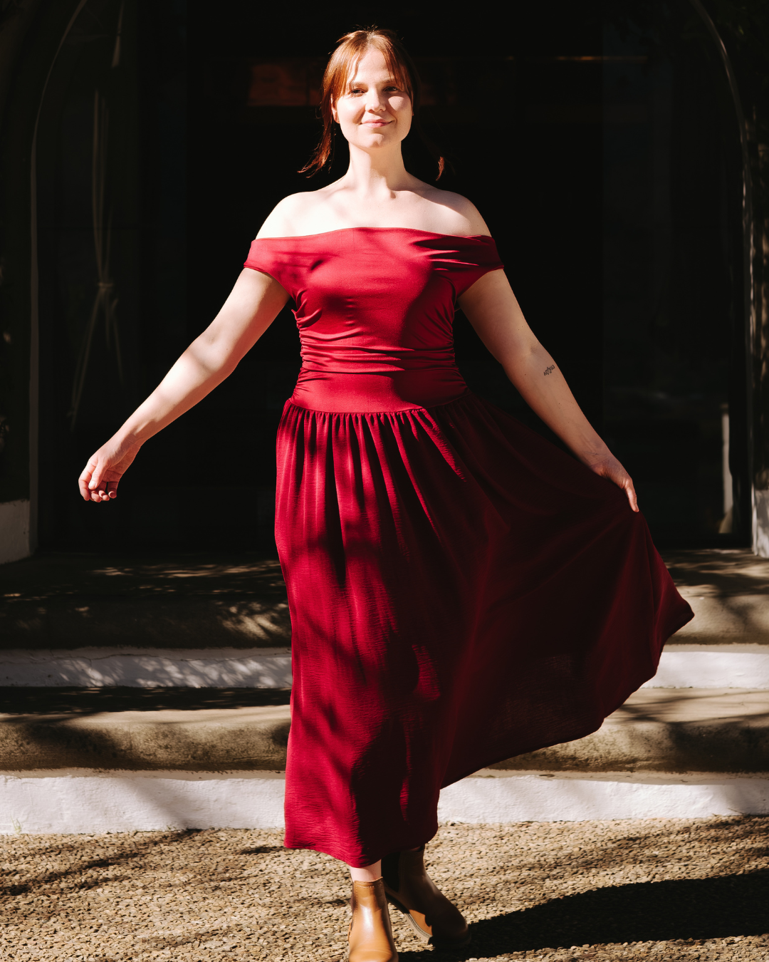 The Sophia Dress | Burgundy