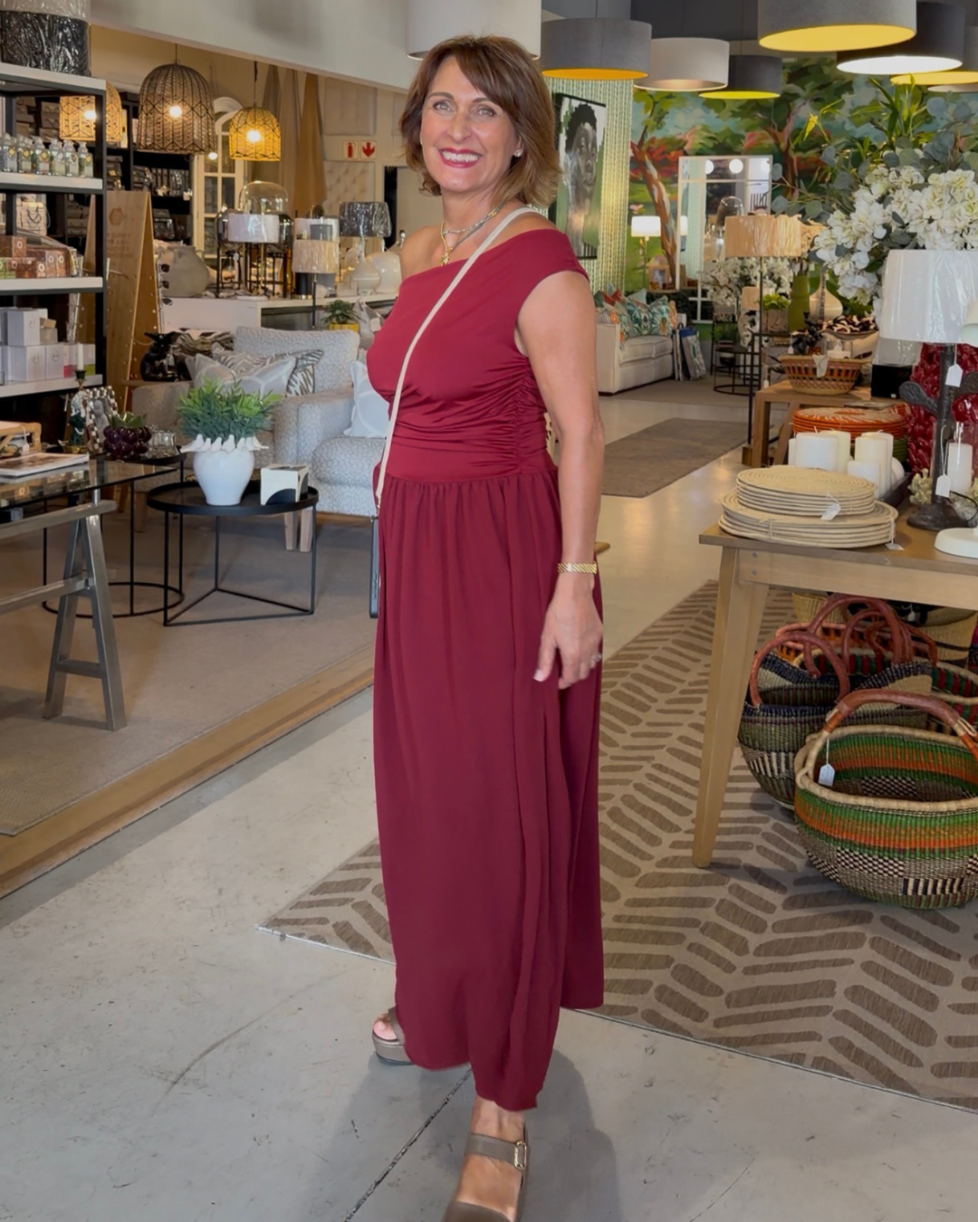 The Sophia Dress | Burgundy