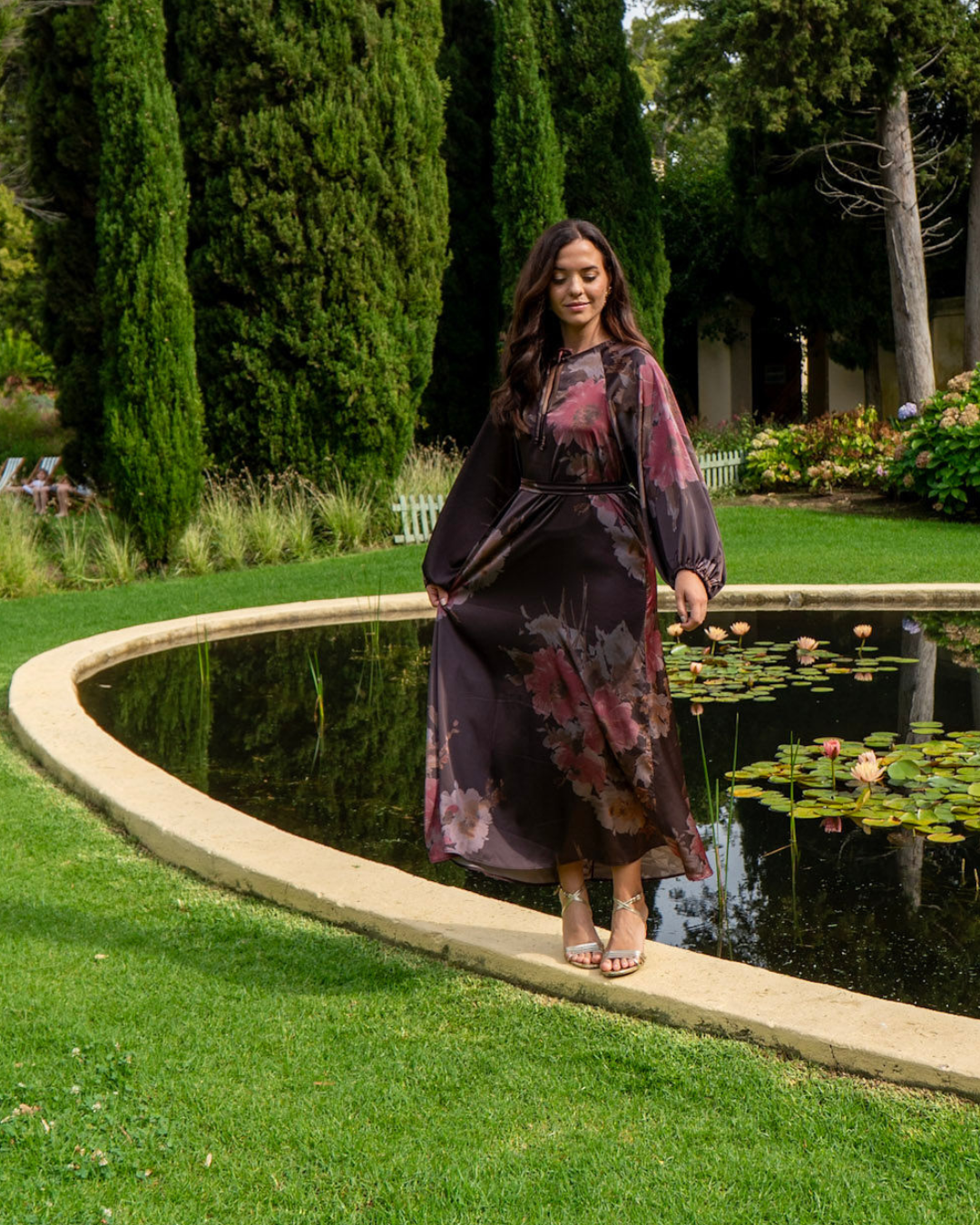 The Willow Dress | Dark Floral