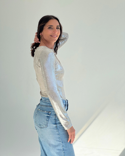Long Sleeve Sparkle Top