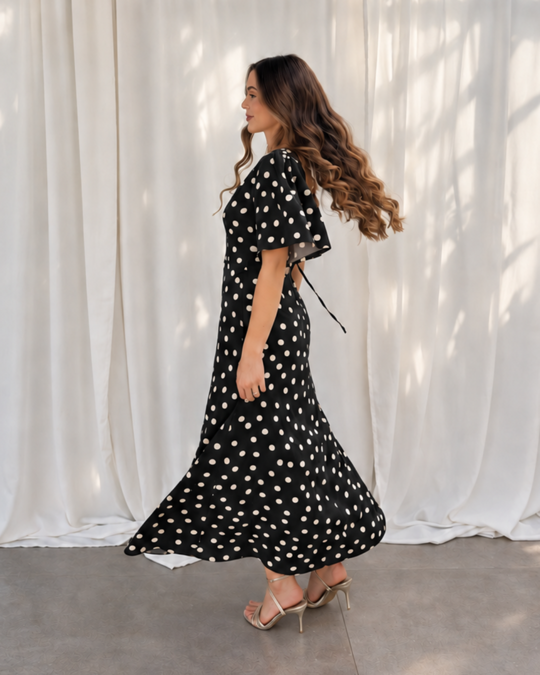 PRE ORDER: The Noir Polka Pop Dress