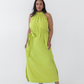 Chartreuse Halterneck Dress