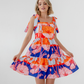 Azure Print Summer Mini Dress | Flikker x Seen