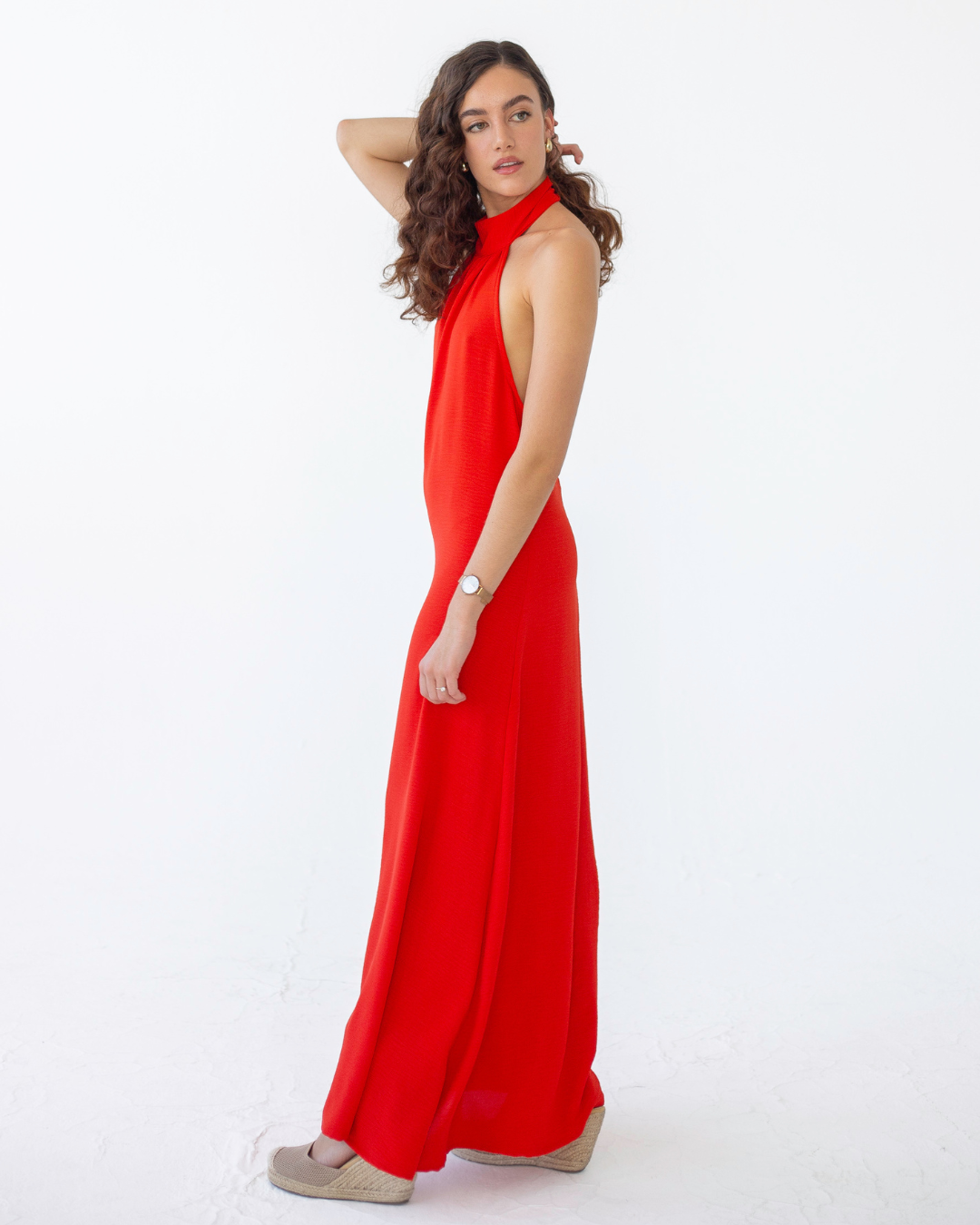 Low Back Halterneck Dress