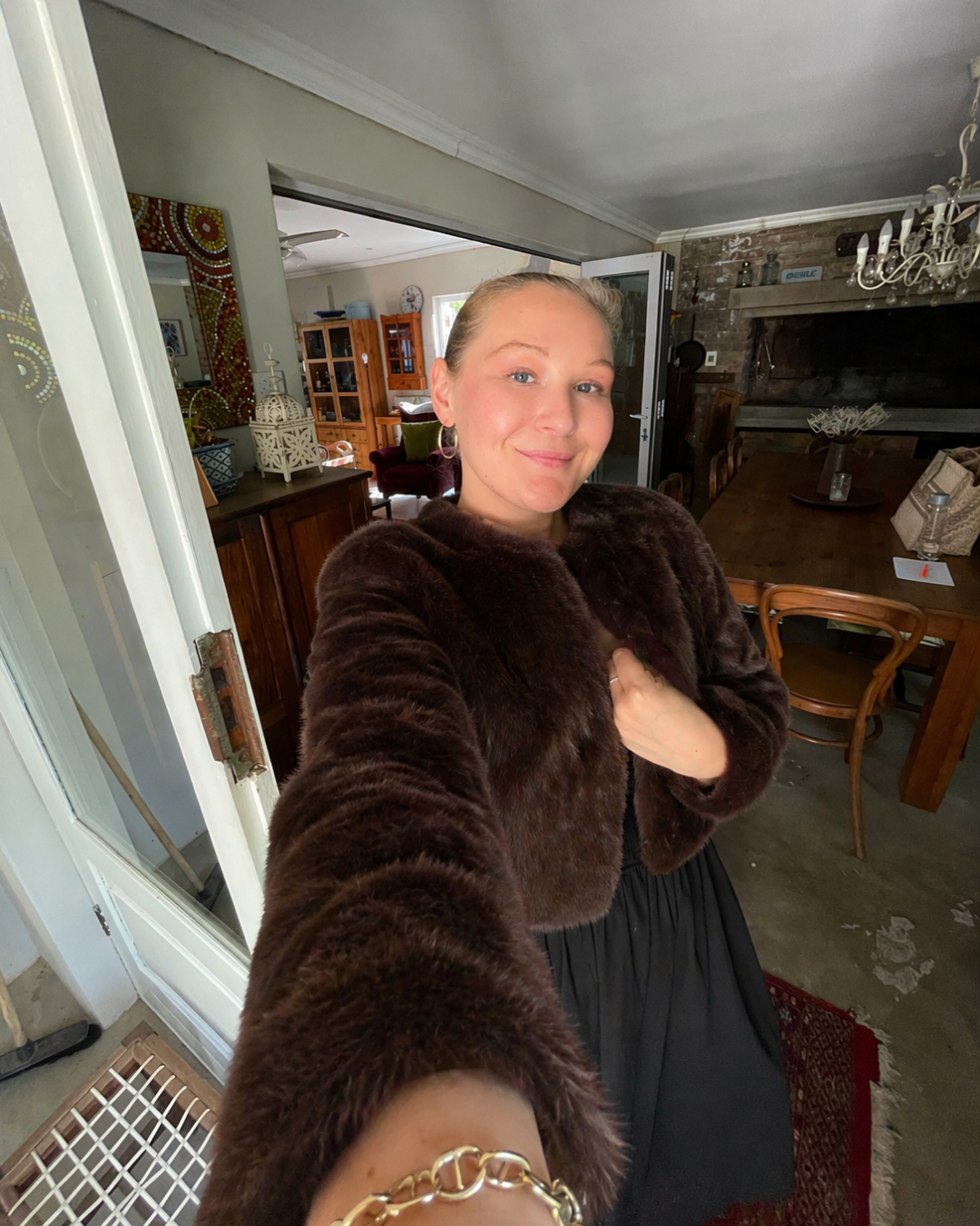 PRE ORDER: Chocolate Brown Faux Fur Jacket