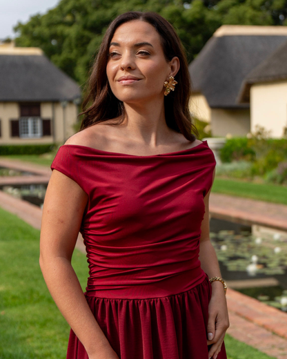 The Sophia Dress | Burgundy