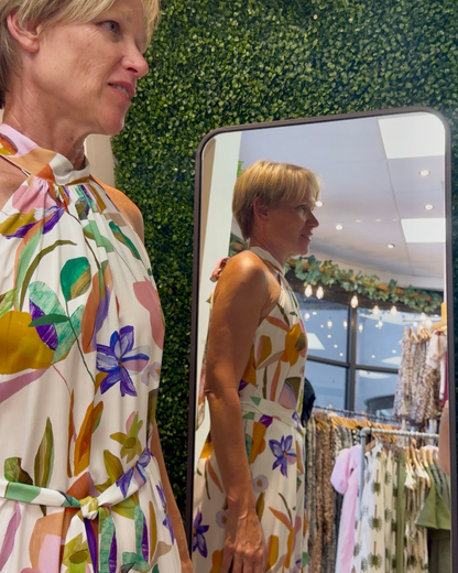 Summer Florals Halter Dress