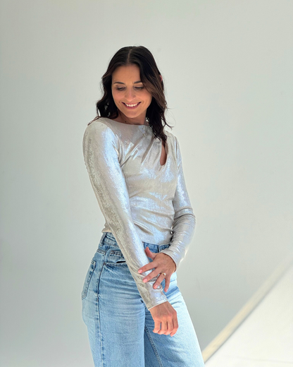 Long Sleeve Sparkle Top