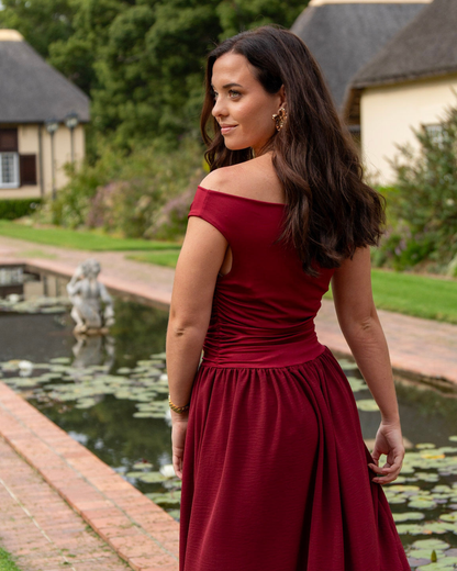 The Sophia Dress | Burgundy