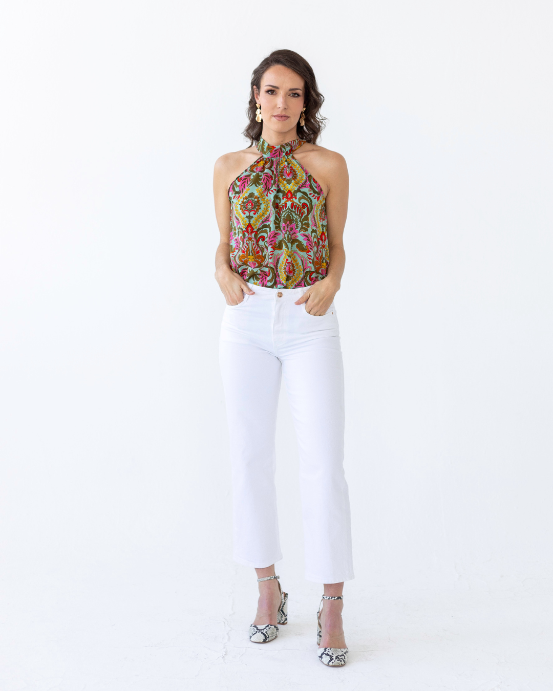 The Maya Halterneck Blouse