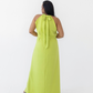 Chartreuse Halterneck Dress