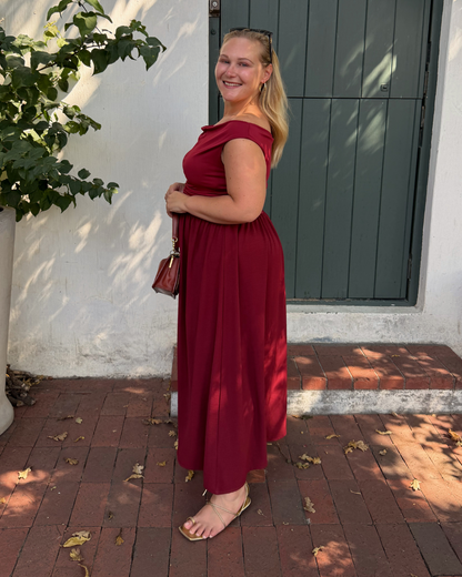 The Sophia Dress | Burgundy