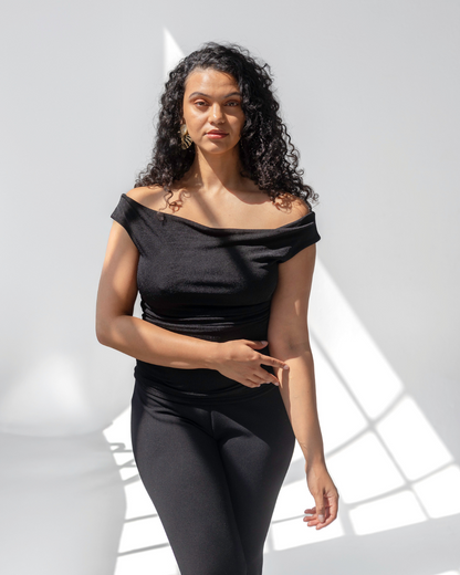 The Sophia Top | Black Bijou