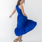 Casual Cobalt Blue Halterneck Dress