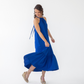 Casual Cobalt Blue Halterneck Dress