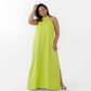 Chartreuse Halterneck Dress