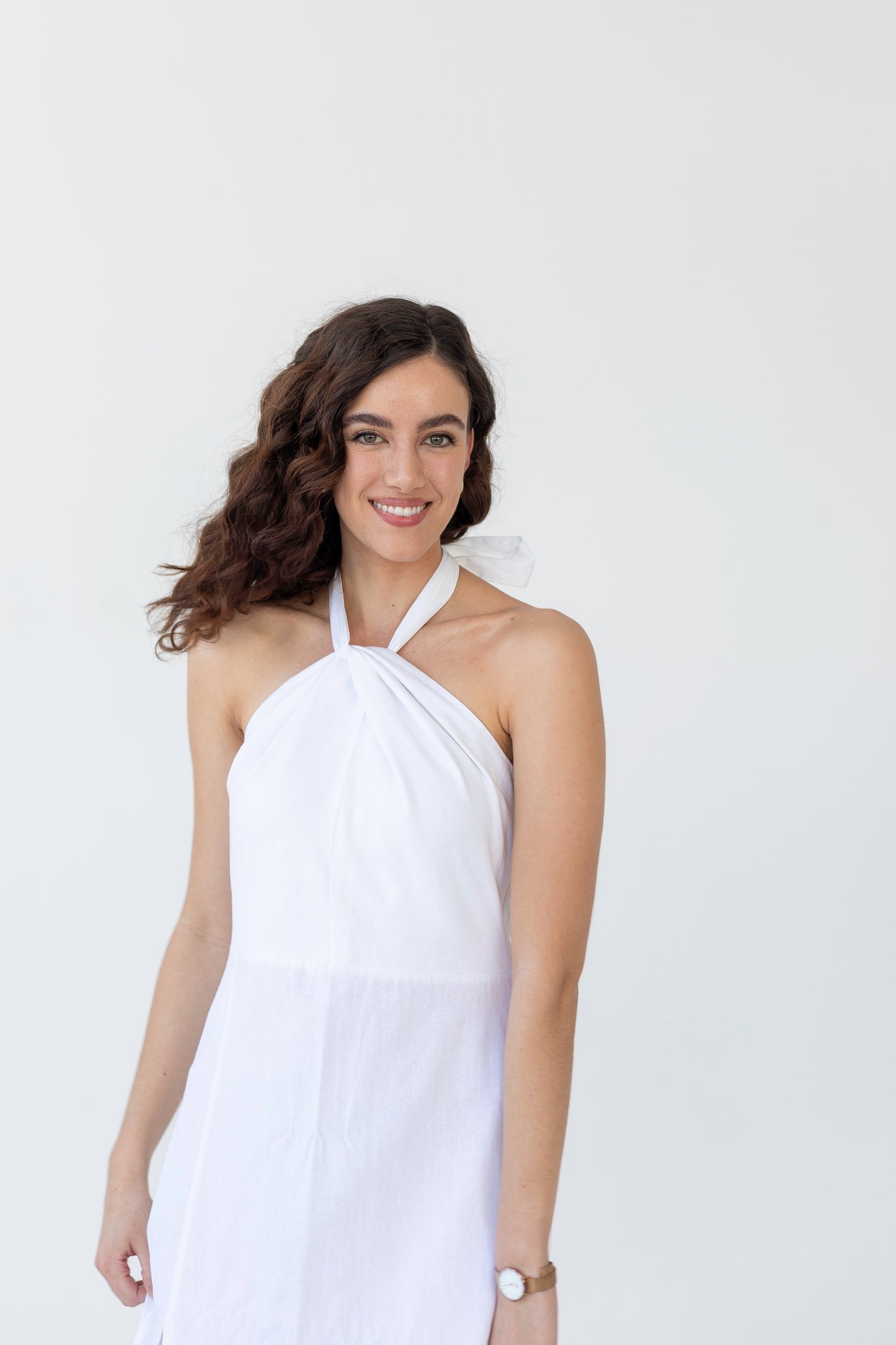 Twist Halterneck Dress | A-Line