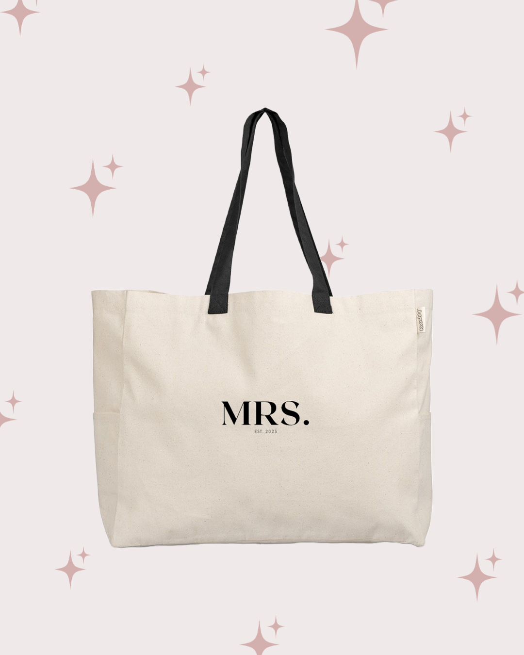 'MRS Est 2023' Cotton Shopper Bag